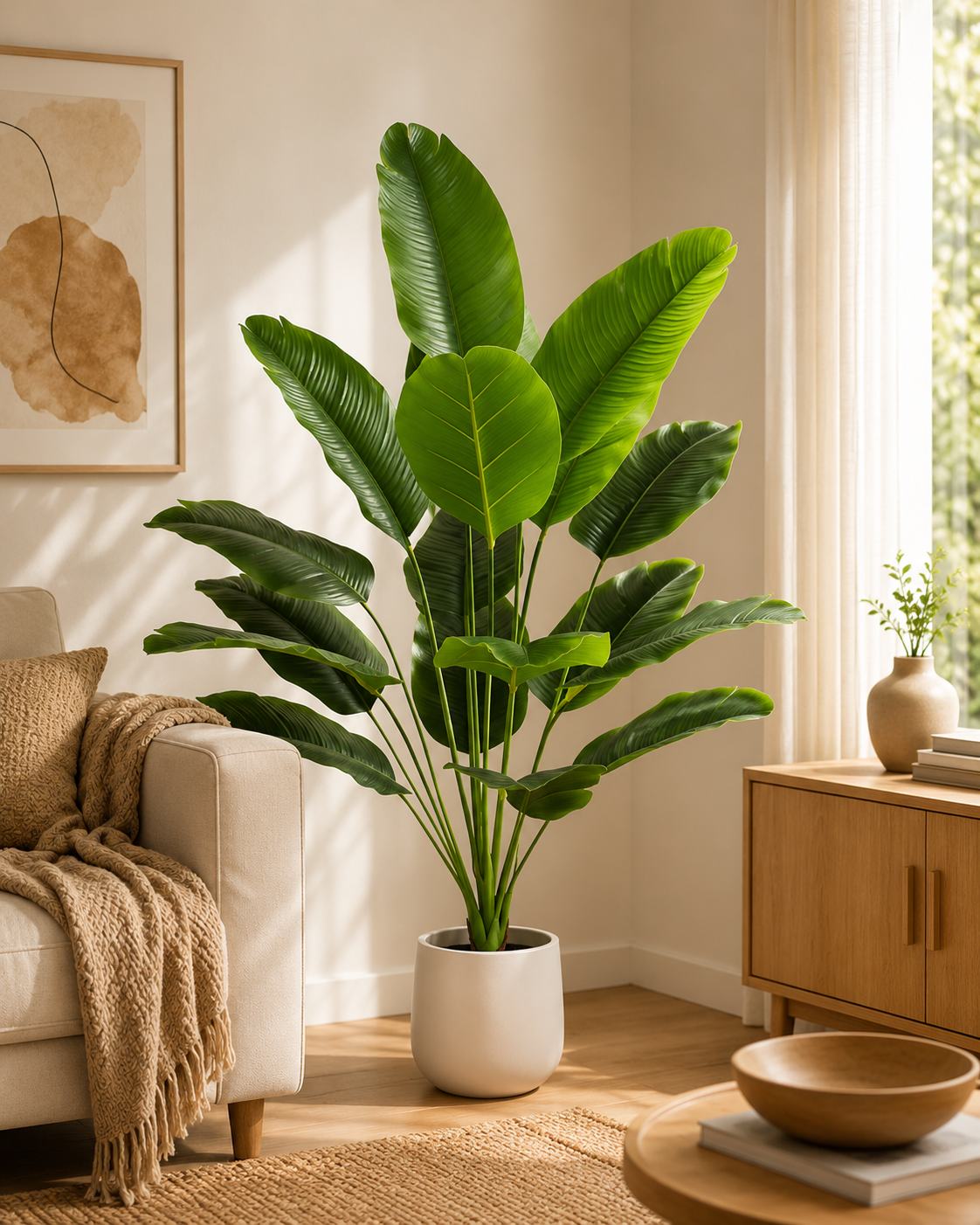 Artificial Areca Palm Tree — Large Indoor Plant in Pot