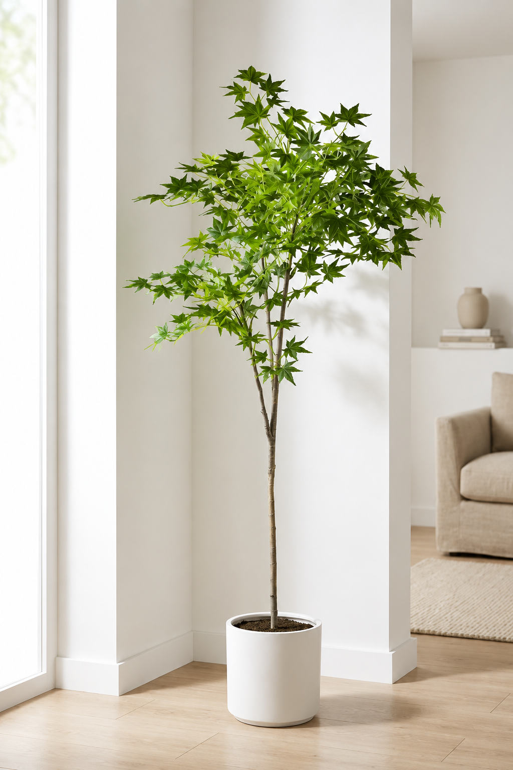 Artificial Japanese Maple Tree — Faux Indoor Statement Plant