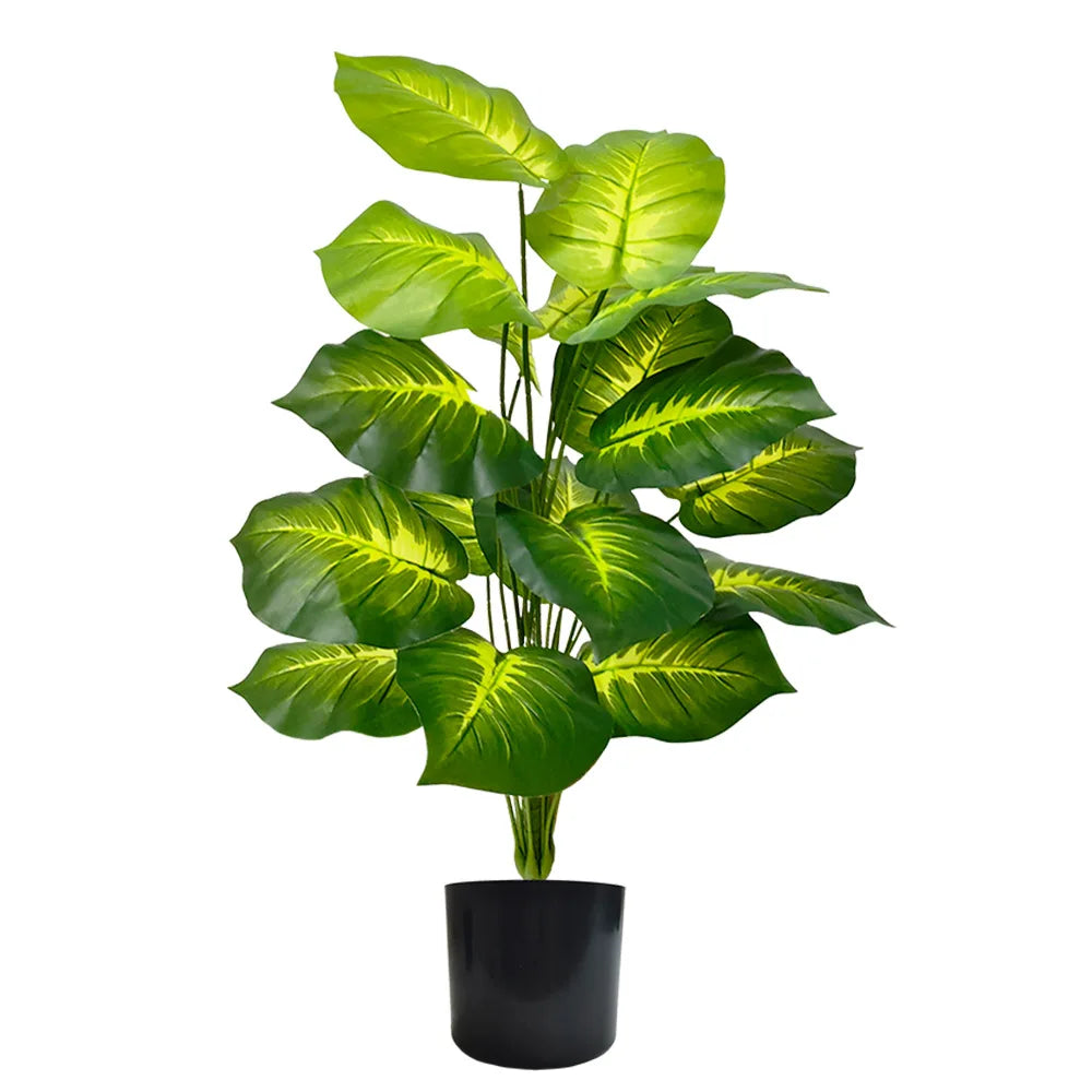 Artificial Areca Palm Tree in Pot — Large Faux Butterfly Palm, 24 Leaves | Indoor Home & Office Decor