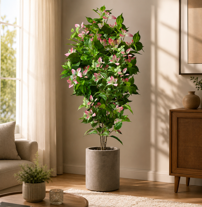 Large Artificial Ficus Tree — Faux Indoor Floor Plant