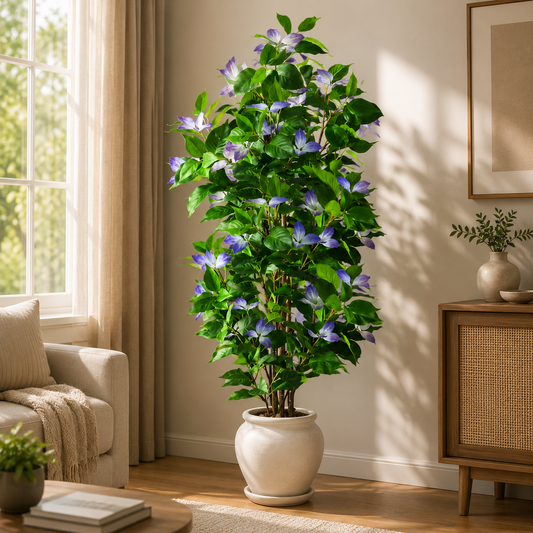Large Artificial Ficus Tree 82–144cm — Fake Indoor Floor Plant | Faux Tree for Living Room, Office & Home Decor