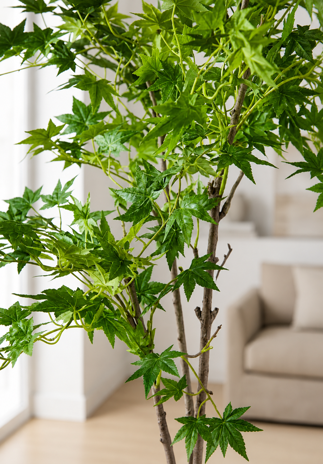Artificial Japanese Maple Tree — Faux Indoor Statement Plant